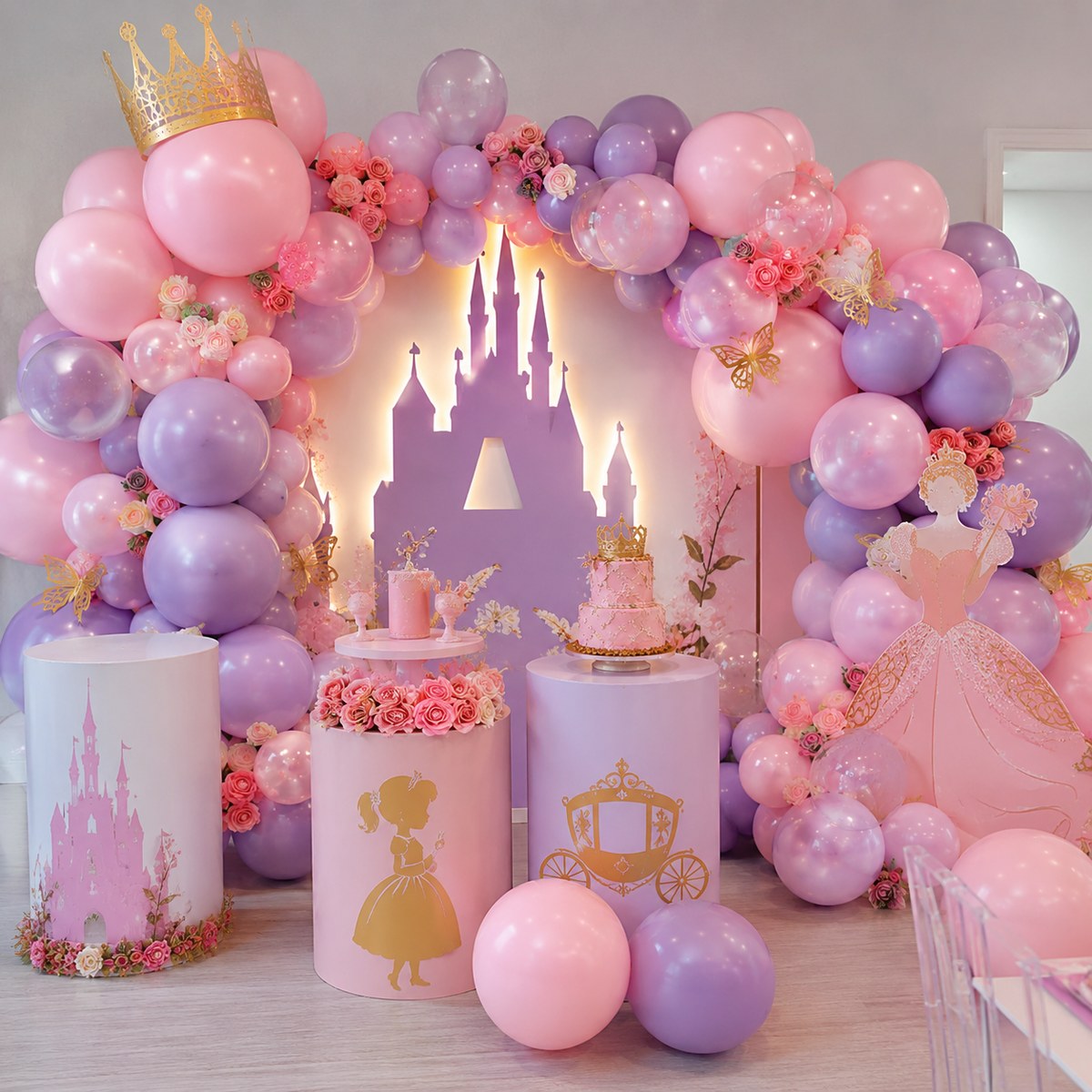 Escenografía temática para princesa